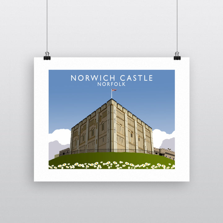 Norwich Castle, Norfolk 90x120cm Fine Art Print