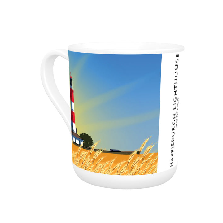 Happisburgh Lighthouse, Norfolk Bone China Mug