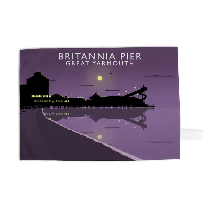 Britannia Pier, Great Yarmouth, Norfolk Tea Towel