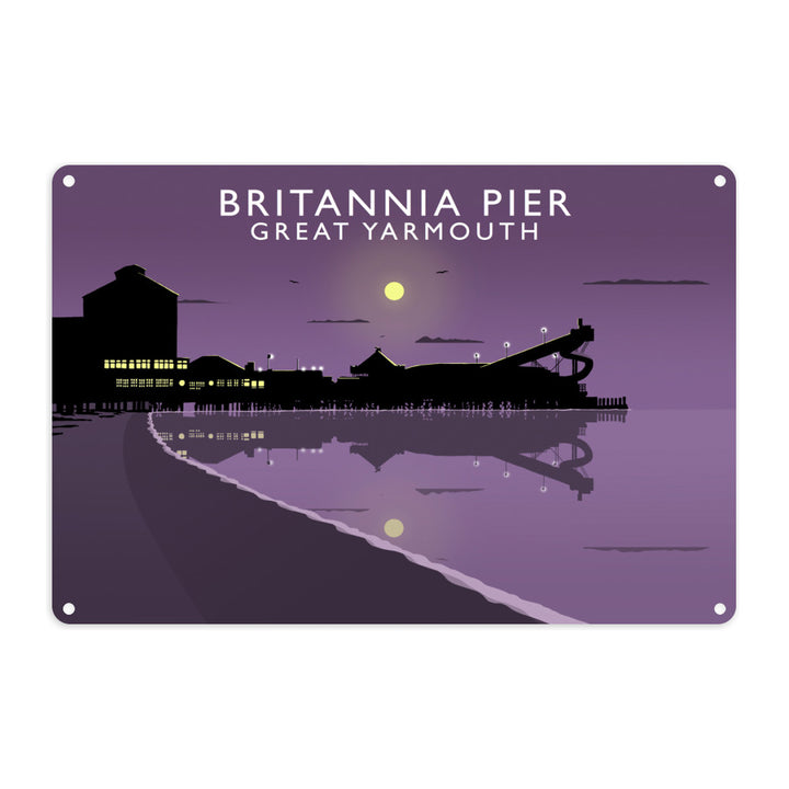 Britannia Pier, Great Yarmouth, Norfolk Metal Sign