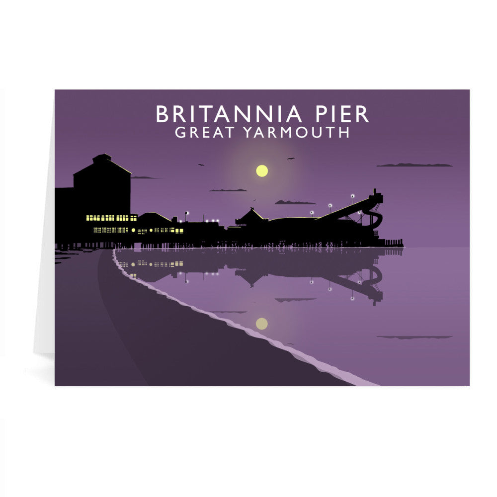 Britannia Pier, Great Yarmouth, Norfolk Greeting Card 7x5