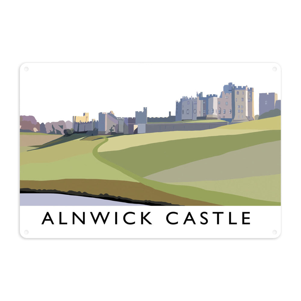 Alnwick Castle, Northumberland Metal Sign