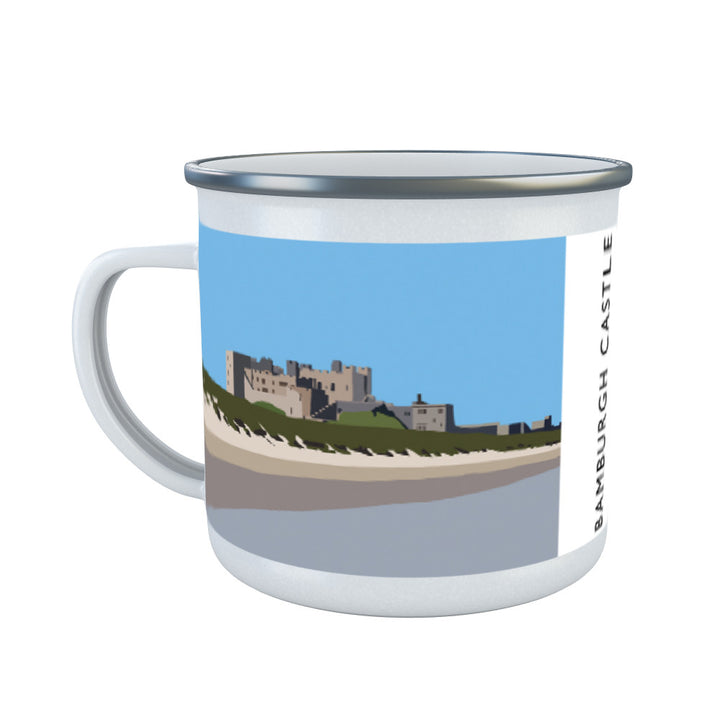 Bamburgh Castle, Northumberland Enamel Mug