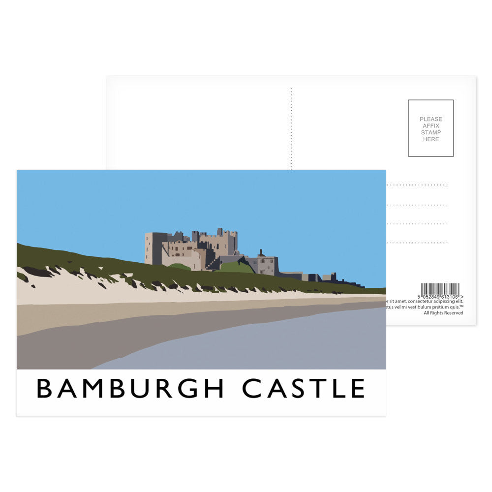 Bamburgh Castle, Northumberland Postcard Pack