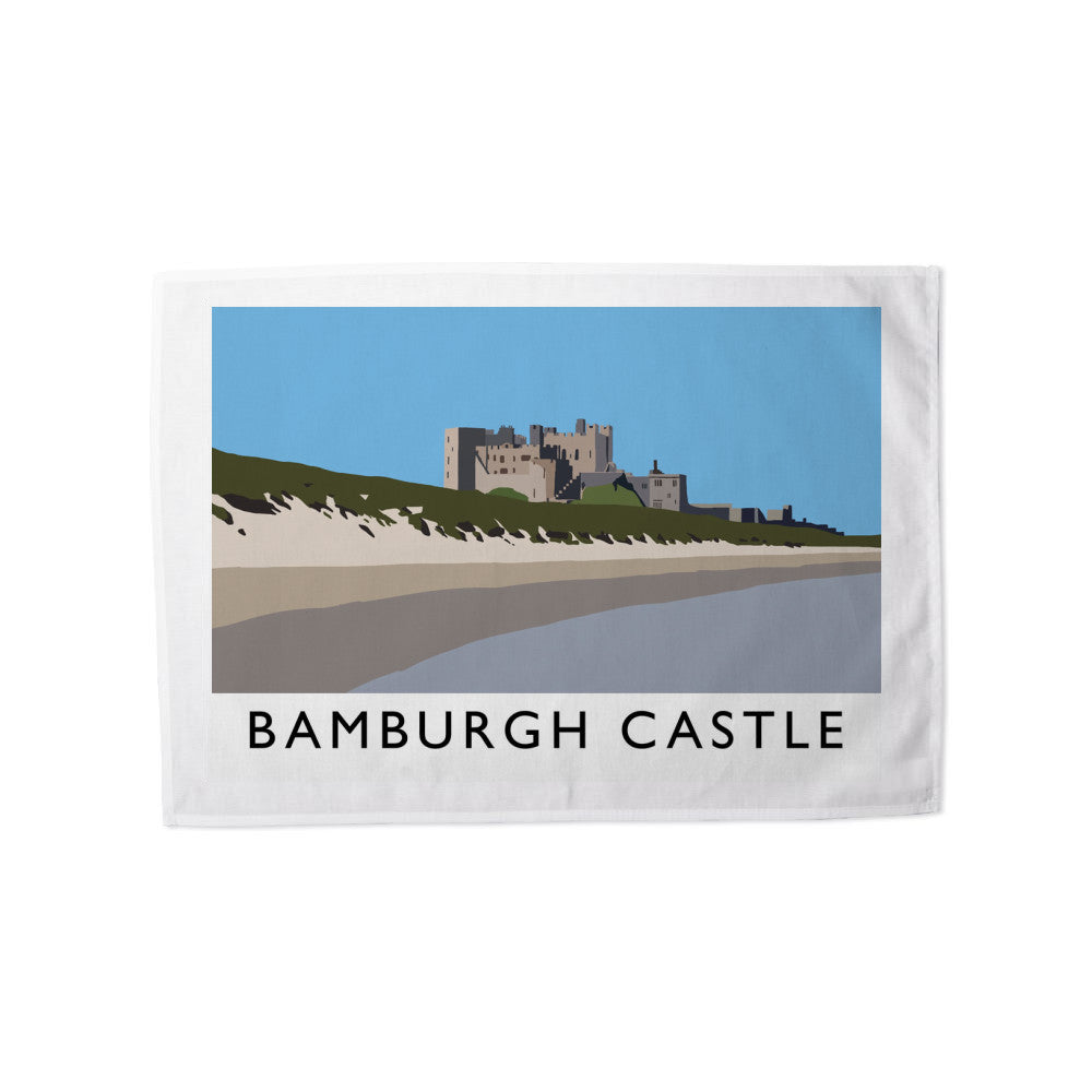 Bamburgh Castle, Northumberland Tea Towel