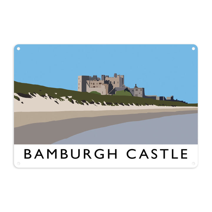 Bamburgh Castle, Northumberland Metal Sign