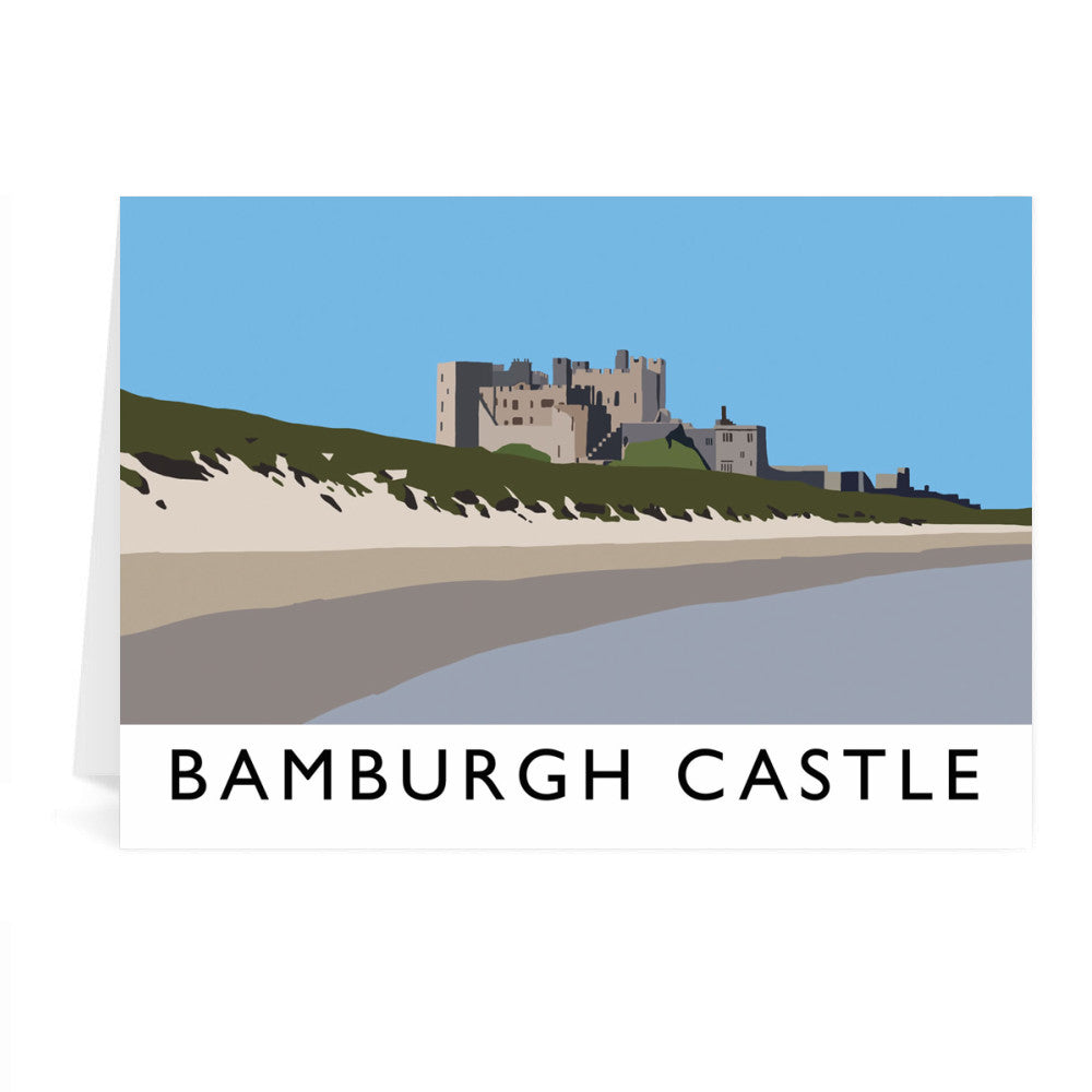 Bamburgh Castle, Northumberland Greeting Card 7x5