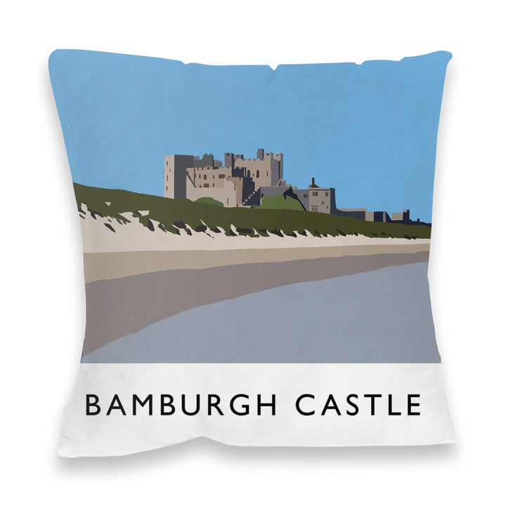 Bamburgh Castle, Northumberland Fibre Filled Cushion