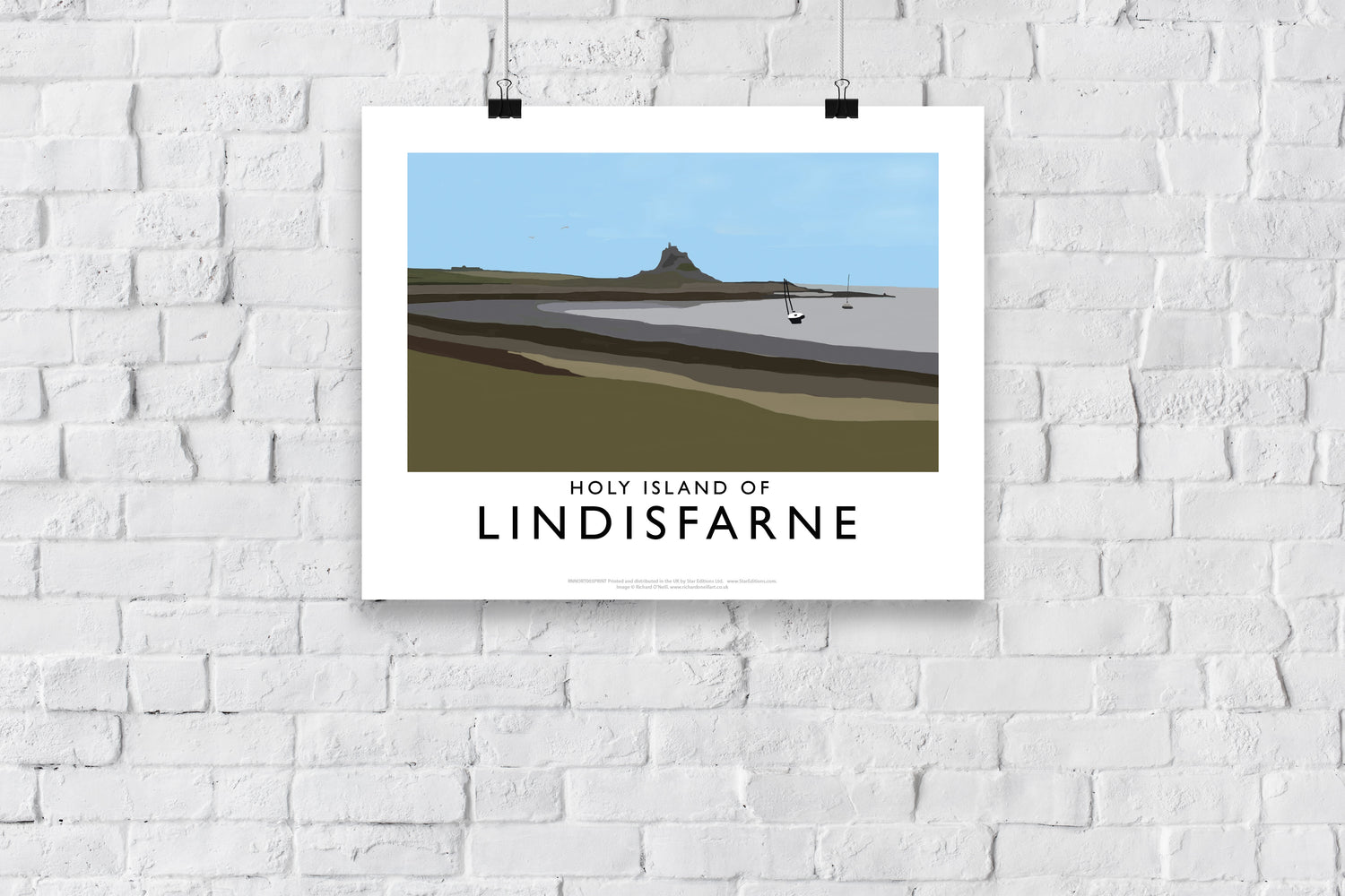 The Holy Island of Lindisfarne - Art Print