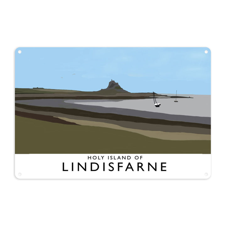 The Holy Island of Lindisfarne Metal Sign