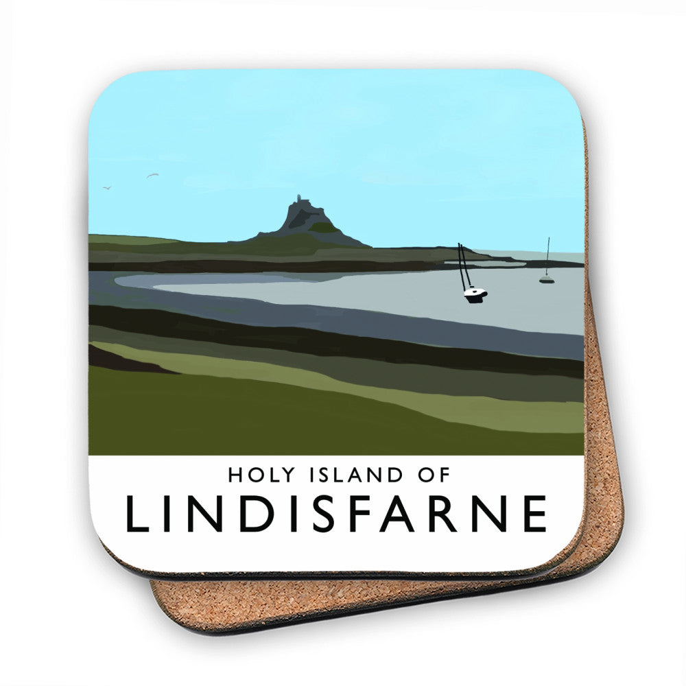 The Holy Island of Lindisfarne MDF Coaster