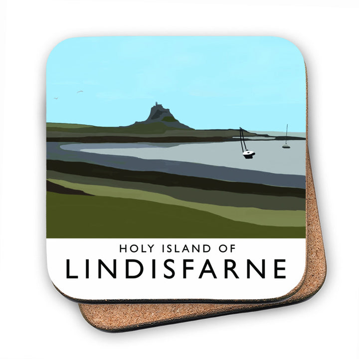 The Holy Island of Lindisfarne MDF Coaster