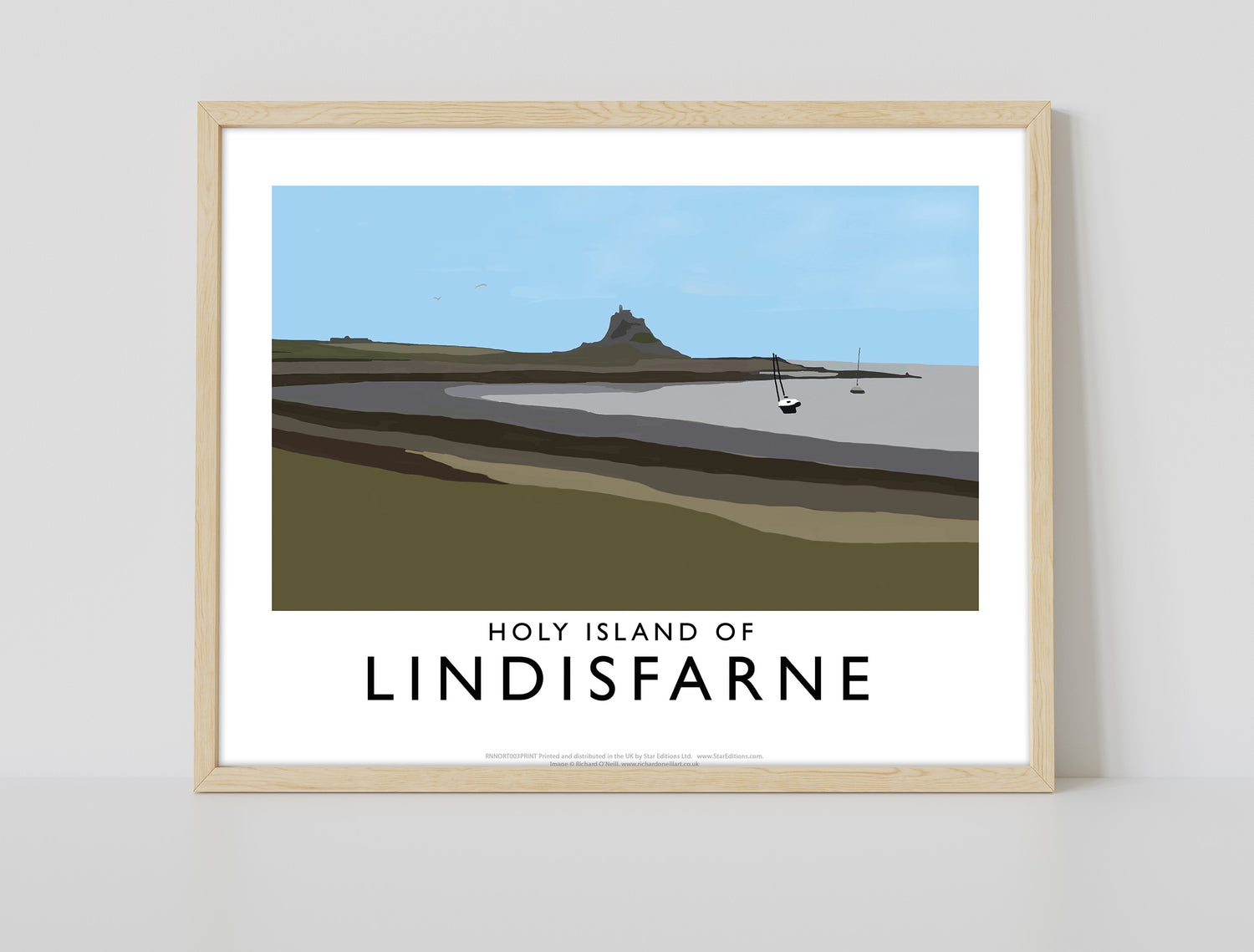 The Holy Island of Lindisfarne - Art Print