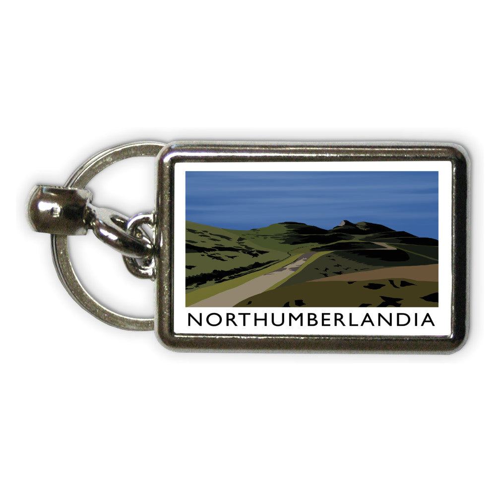 Northumberlandia Metal Keyring