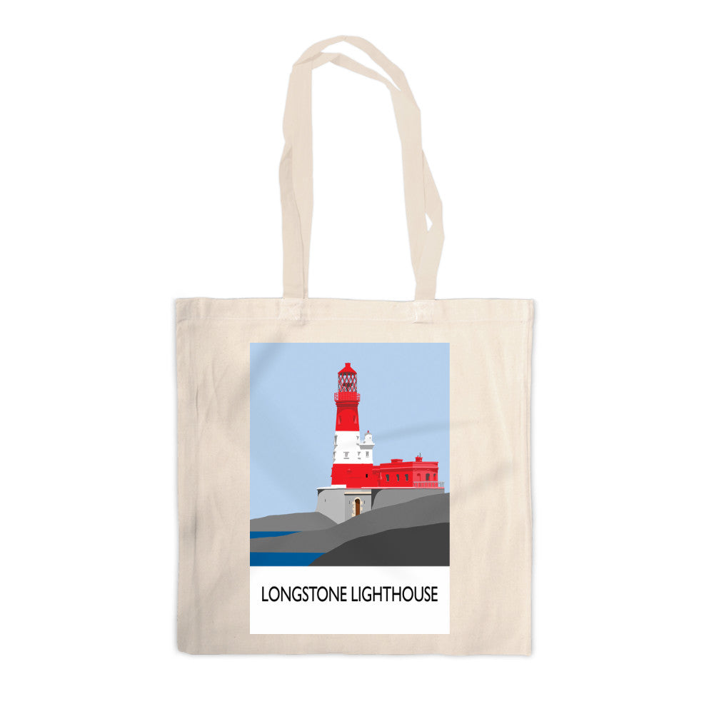 Longstone Lighthouse, Northumberland Canvas Tote Bag