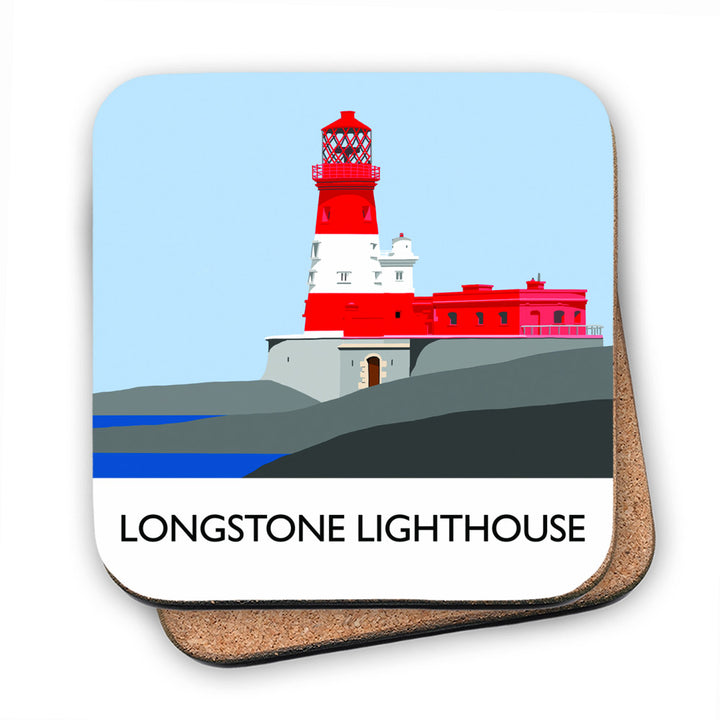 Longstone Lighthouse, Northumberland MDF Coaster