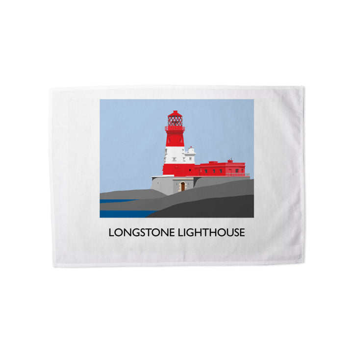 Longstone Lighthouse, Northumberland Tea Towel