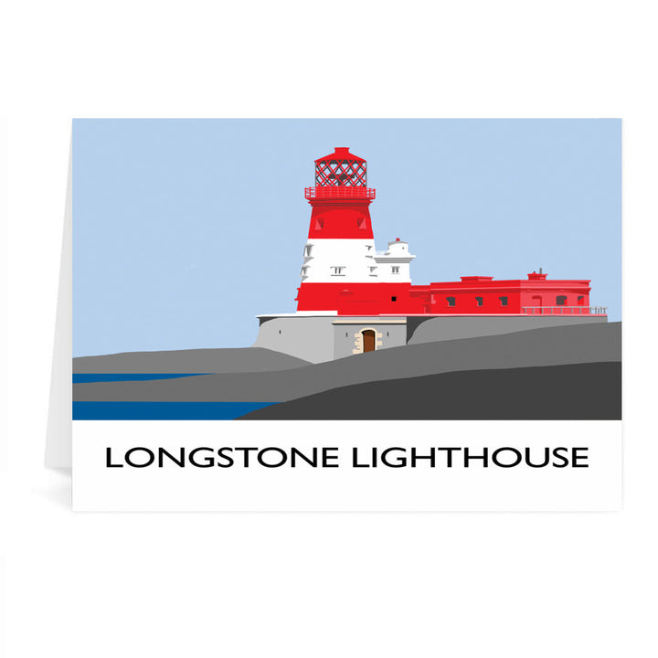 Longstone Lighthouse, Northumberland Greeting Card 7x5