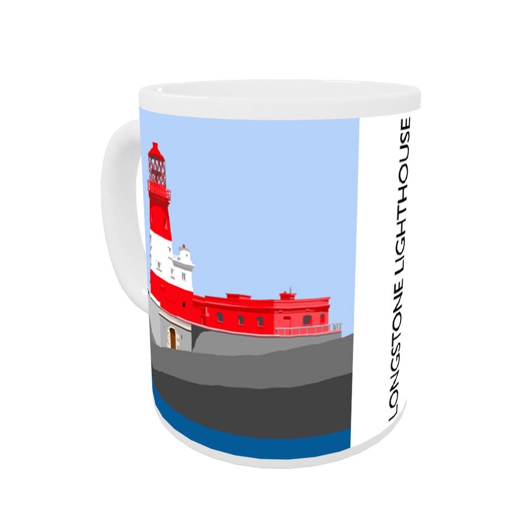 Longstone Lighthouse, Northumberland Coloured Insert Mug
