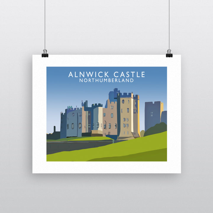Alnwick Castle, Northumberland 90x120cm Fine Art Print