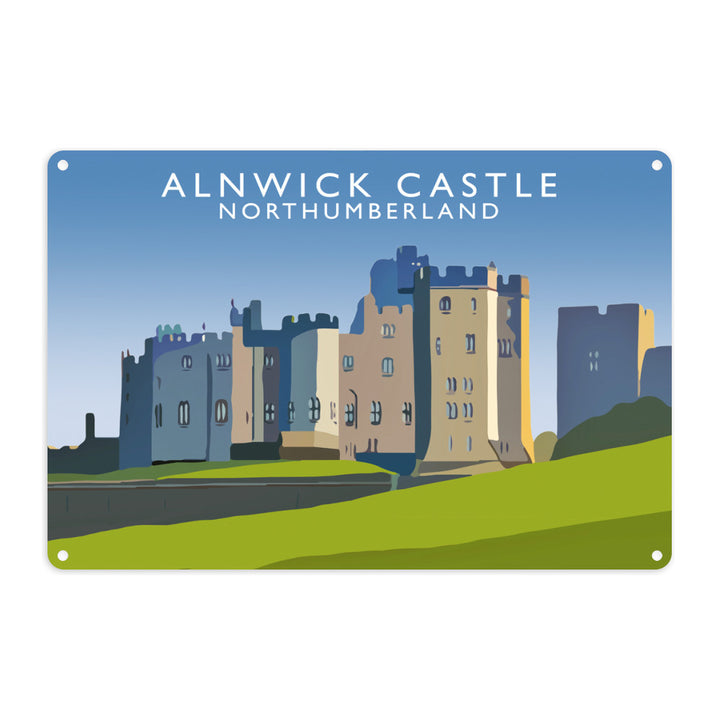 Alnwick Castle, Northumberland Metal Sign