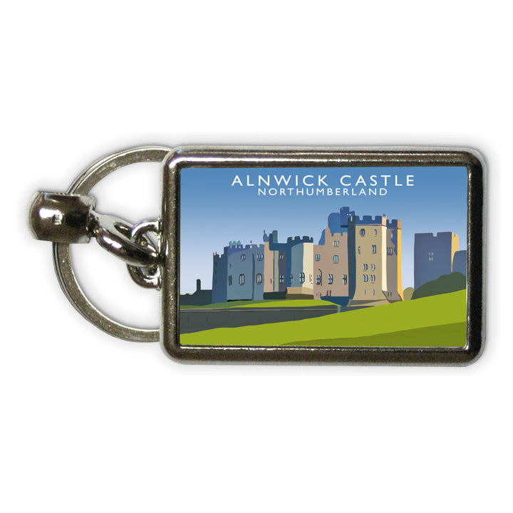 Alnwick Castle, Northumberland Metal Keyring