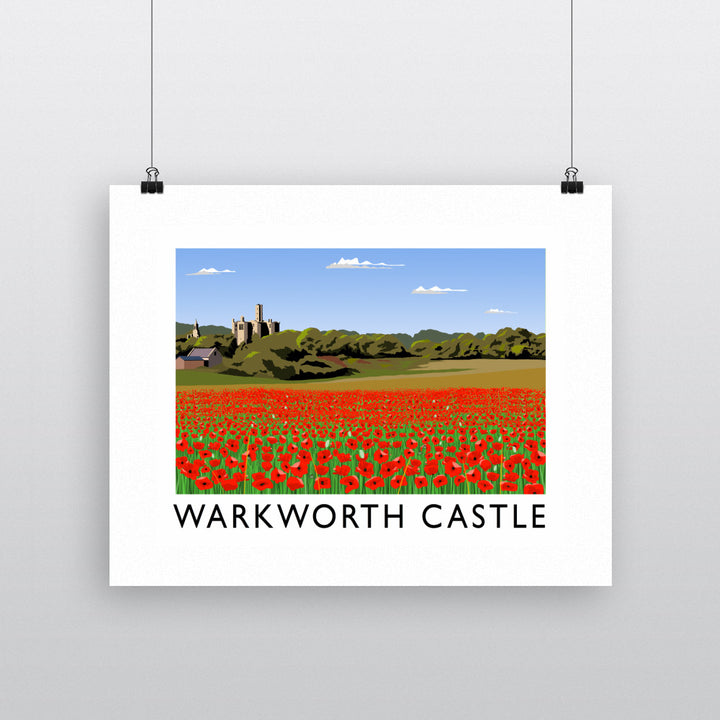 Warkworth Castle, Northumberland 90x120cm Fine Art Print