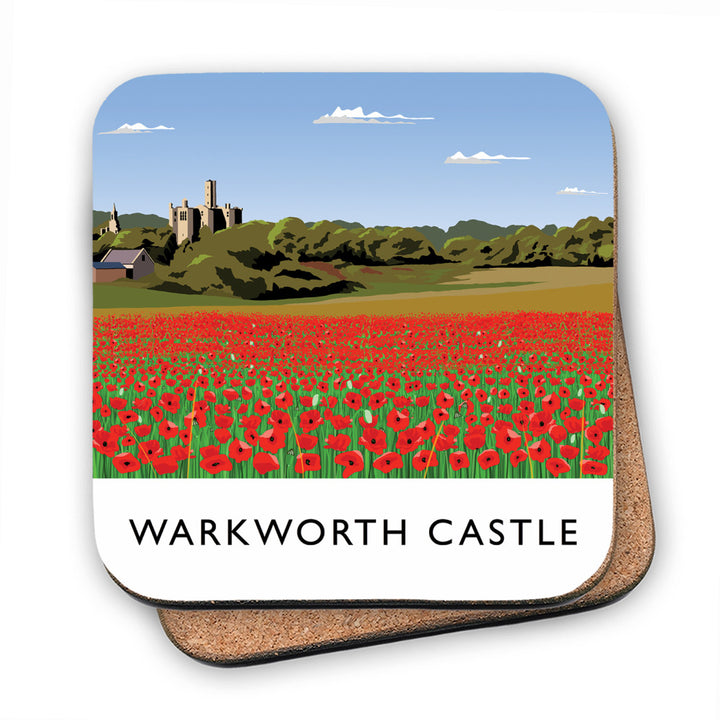 Warkworth Castle, Northumberland MDF Coaster
