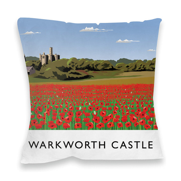 Warkworth Castle, Northumberland Fibre Filled Cushion