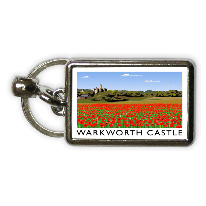 Warkworth Castle, Northumberland Metal Keyring