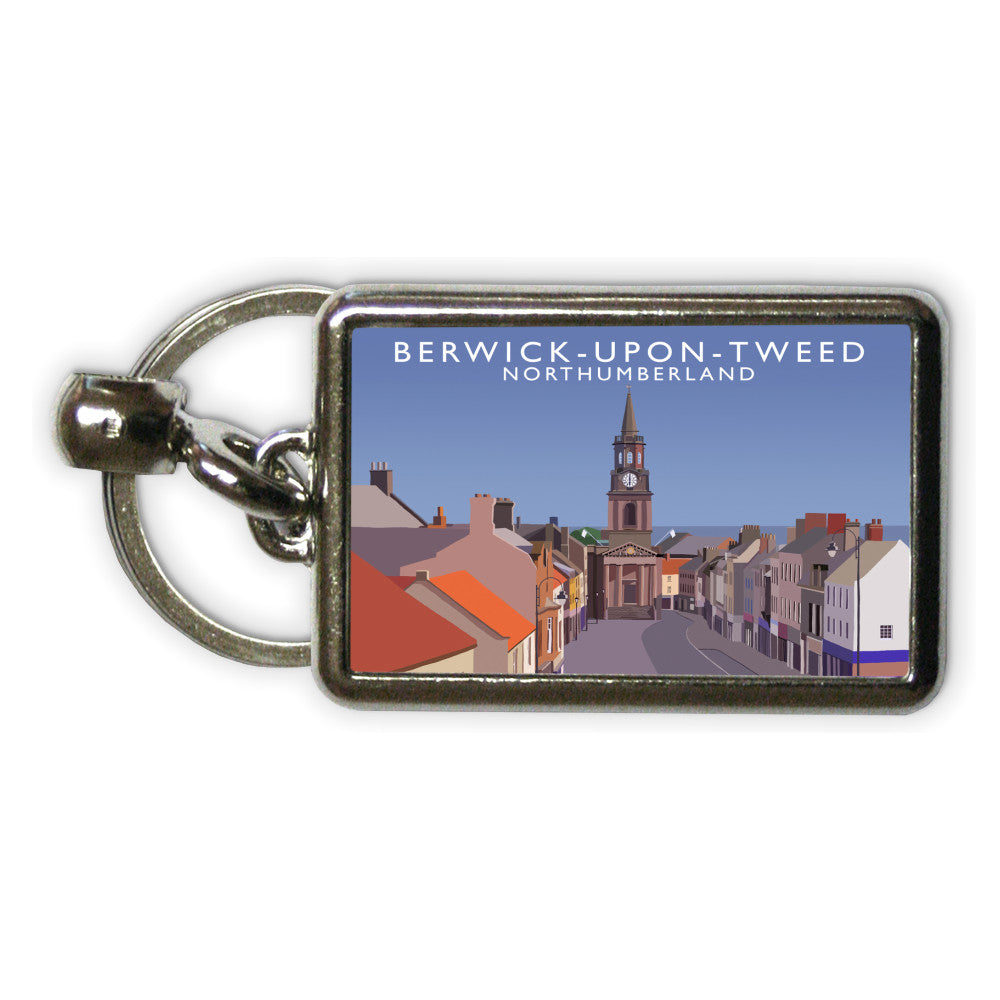 Berwick-Upon-Tweed, Northumberland Metal Keyring