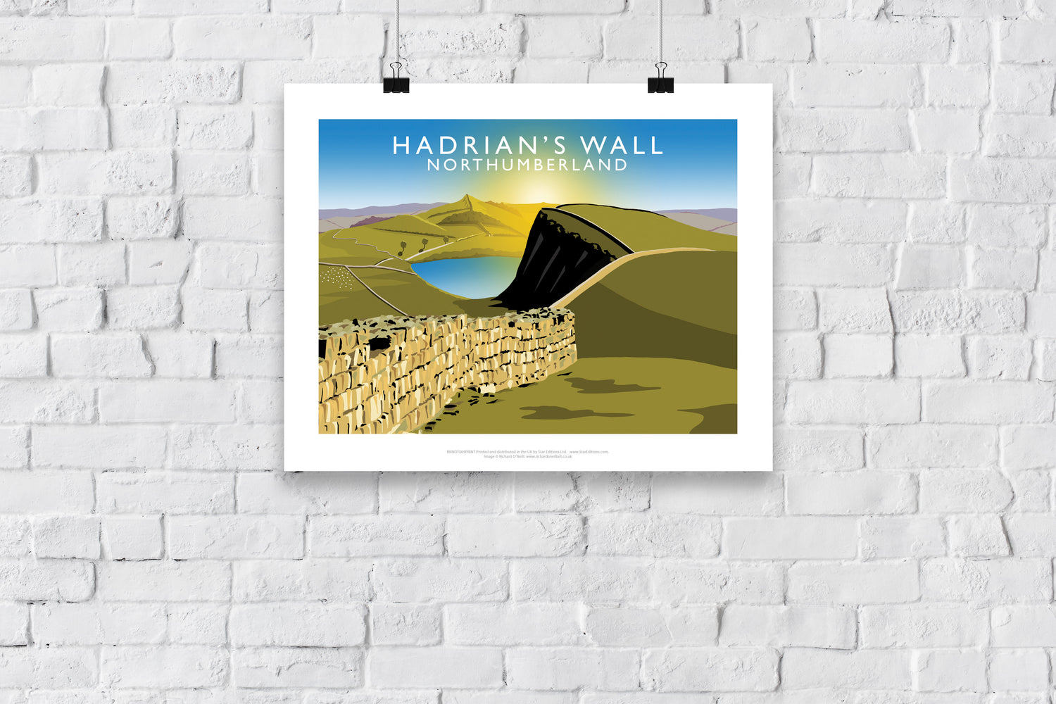 Hadrian's Wall, Northumberland - Art Print