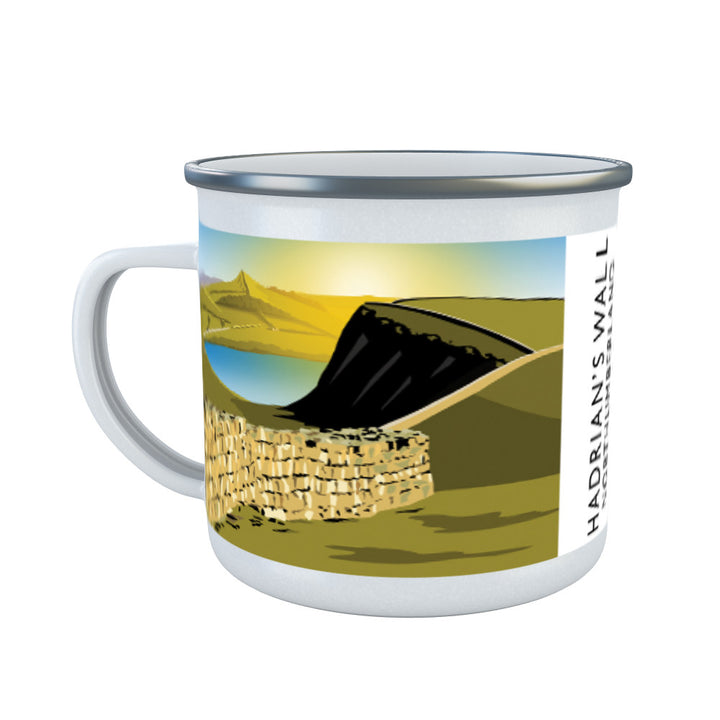 Hadrian's Wall, Northumberland Enamel Mug