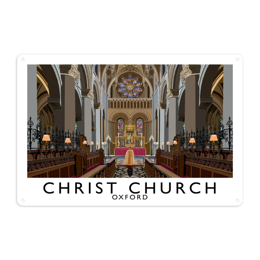 Christ Church, Oxford Metal Sign