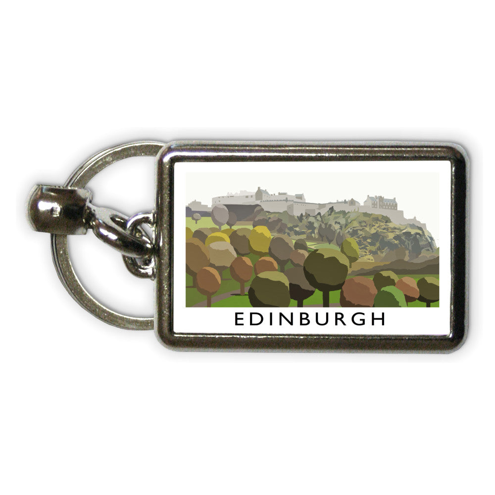 Edinburgh, Scotland Metal Keyring