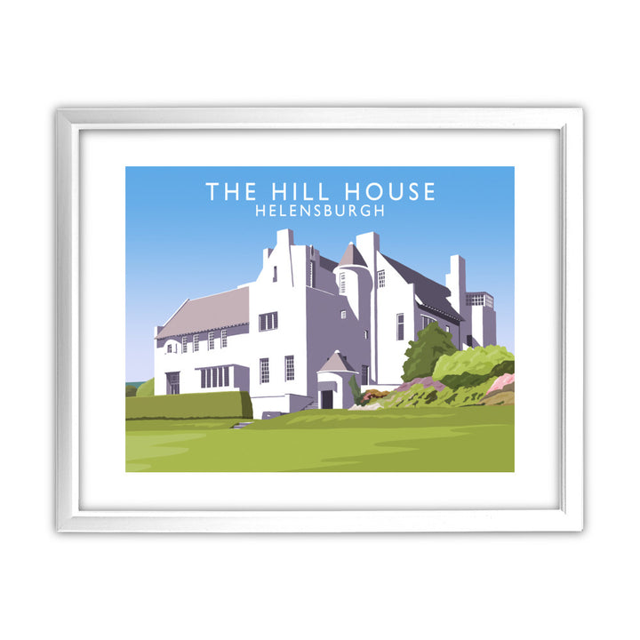 The Hill House, Helensburgh, Scotland 11x14 Framed Print (White)