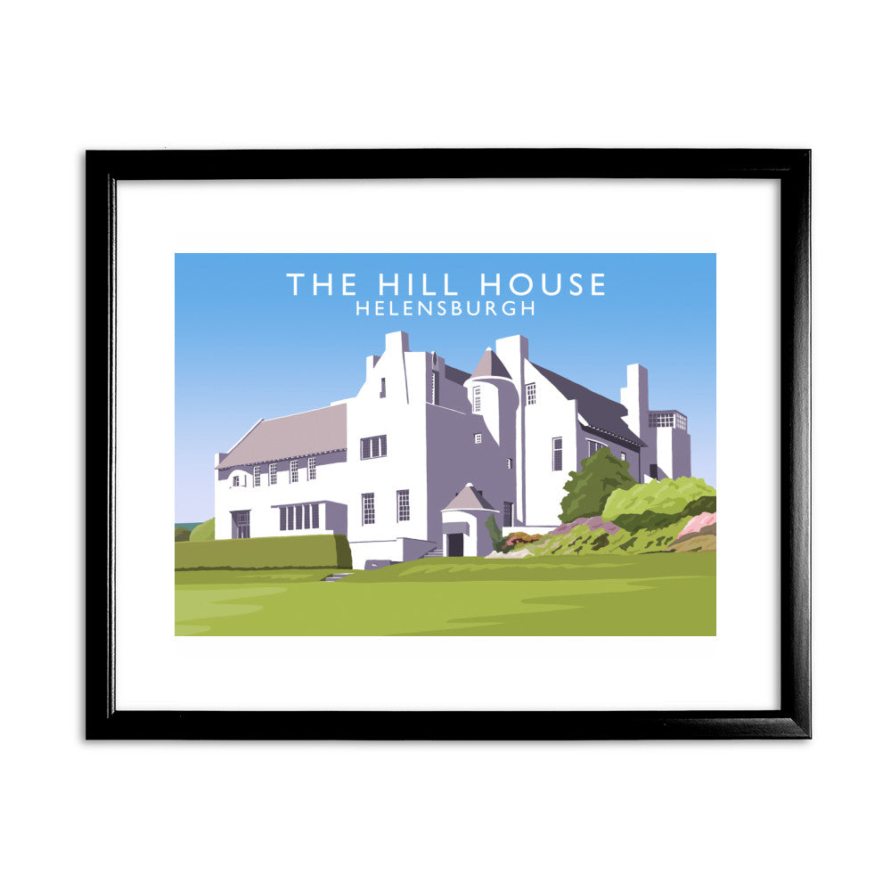 The Hill House, Helensburgh, Scotland 11x14 Framed Print (Black)