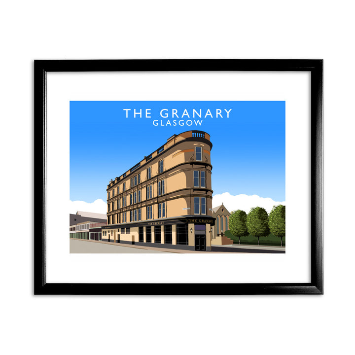 The Granary, Glasgow, Scotland 11x14 Framed Print (Black)