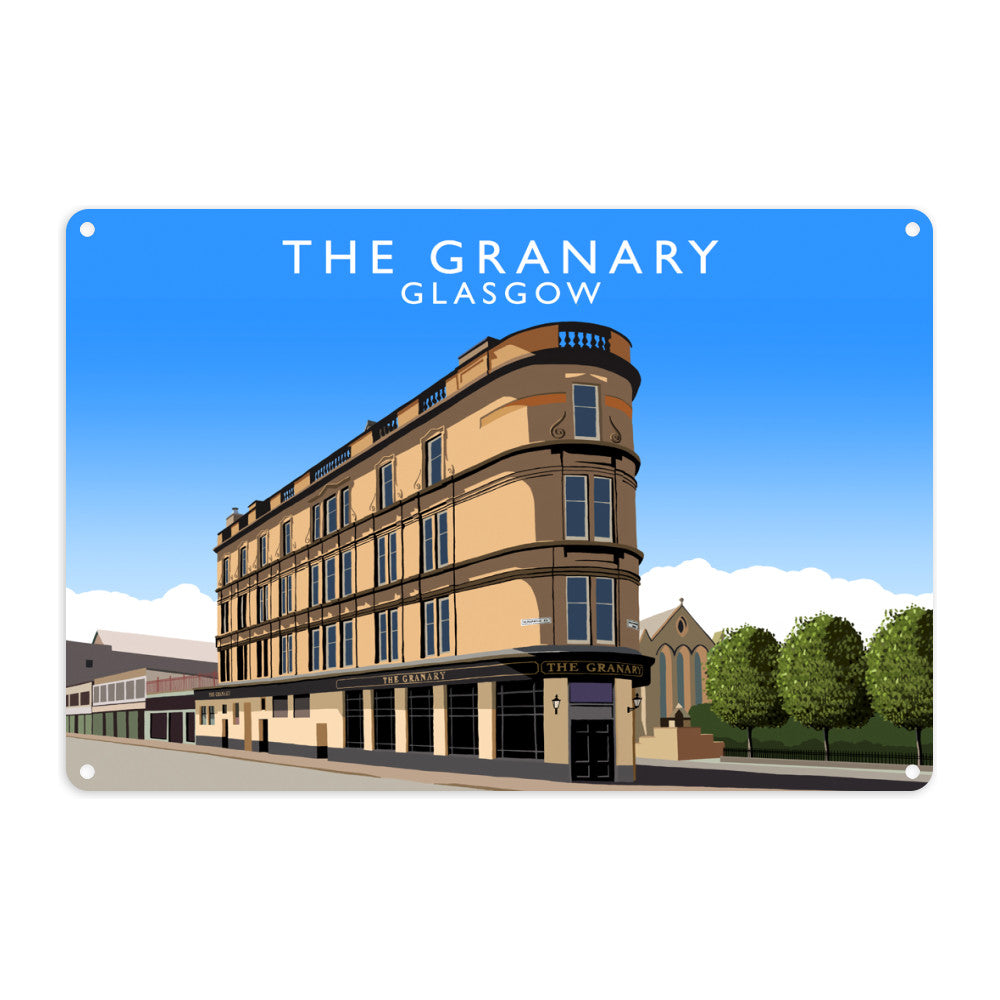 The Granary, Glasgow, Scotland Metal Sign