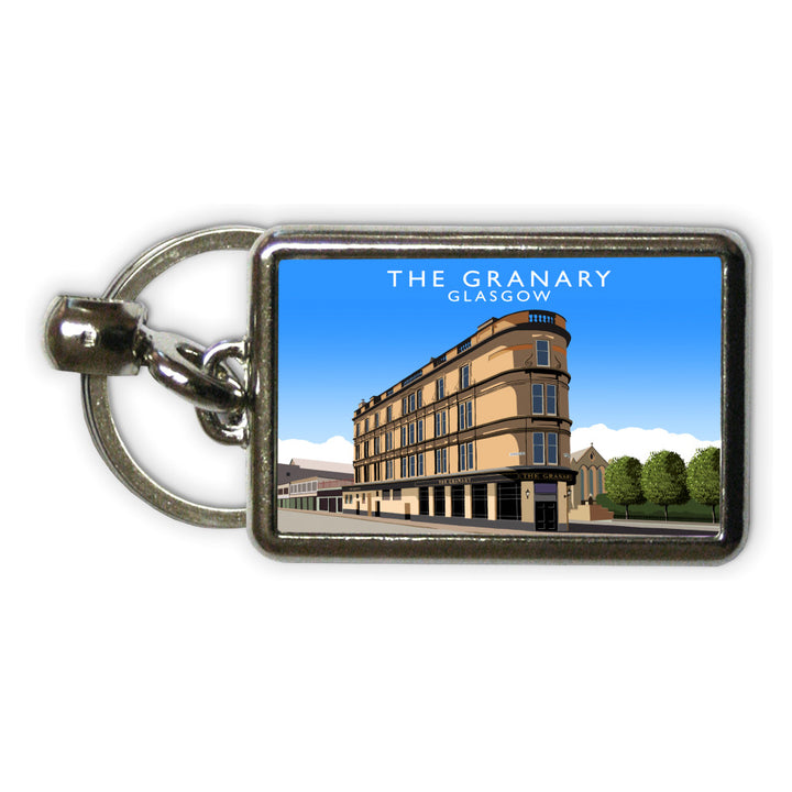 The Granary, Glasgow, Scotland Metal Keyring
