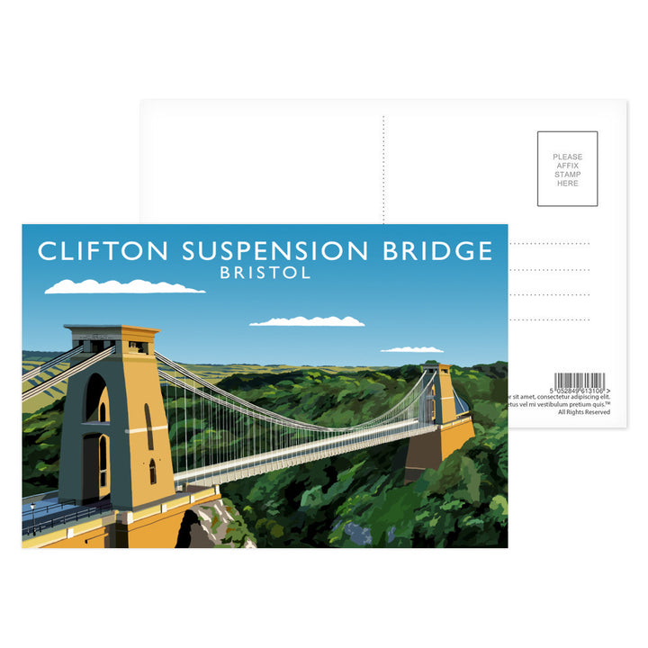 Clifton Suspension Bridge, Bristol Postcard Pack