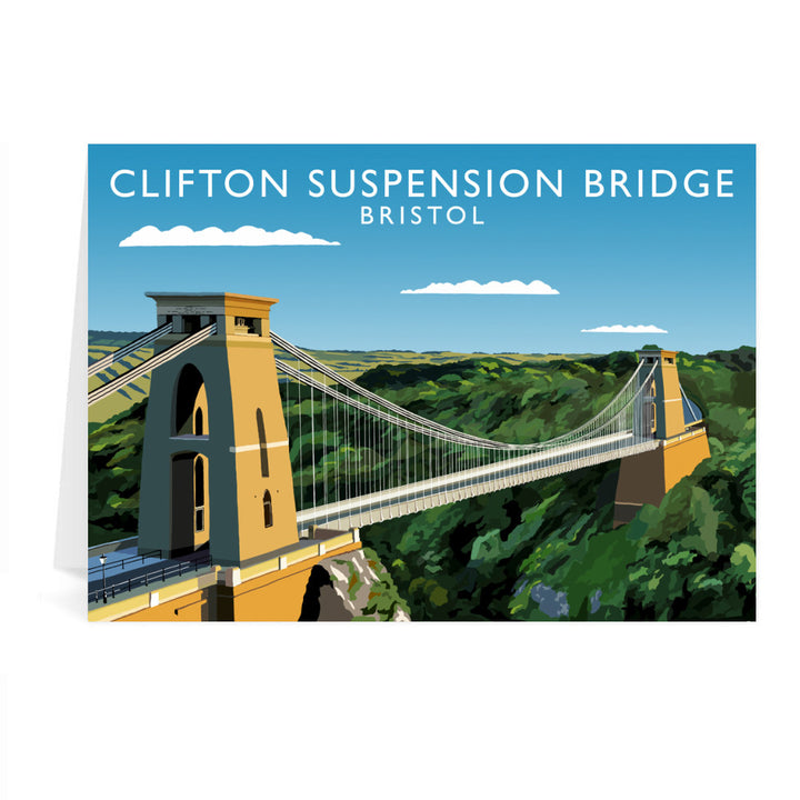 Clifton Suspension Bridge, Bristol Greeting Card 7x5