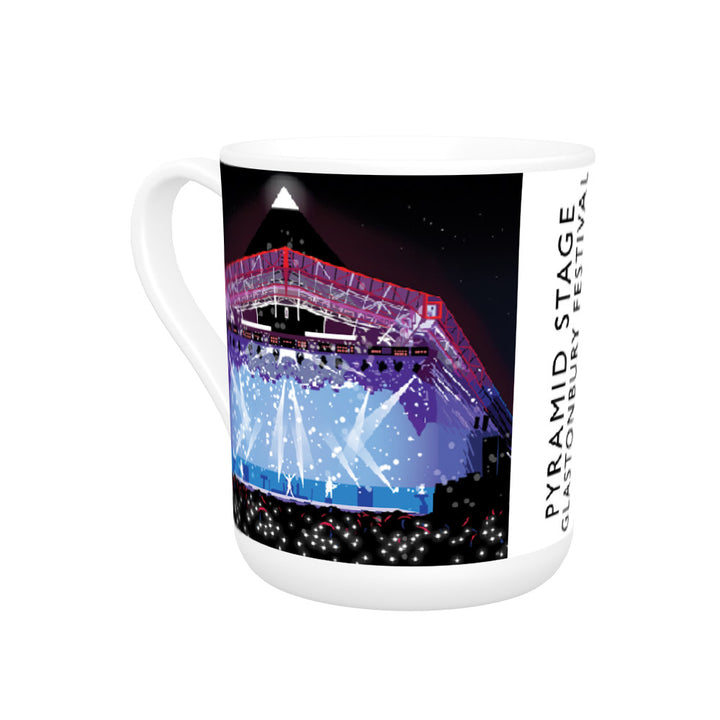 Pyramid Stage, Glastonbury Festival Bone China Mug