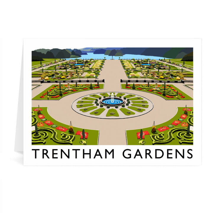 Tretham Gardens, Stoke-On-Trent Greeting Card 7x5