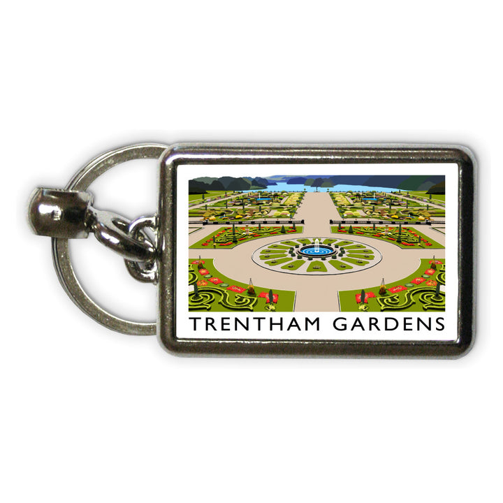 Tretham Gardens, Stoke-On-Trent Metal Keyring