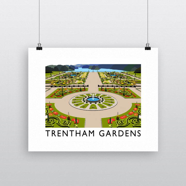 Tretham Gardens, Stoke-On-Trent 90x120cm Fine Art Print