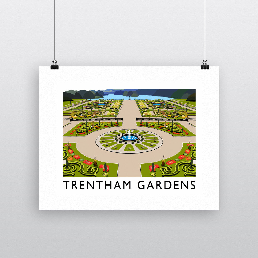 Tretham Gardens, Stoke-On-Trent - Art Print