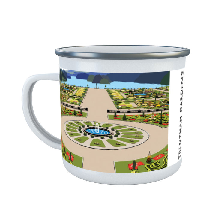 Tretham Gardens, Stoke-On-Trent Enamel Mug