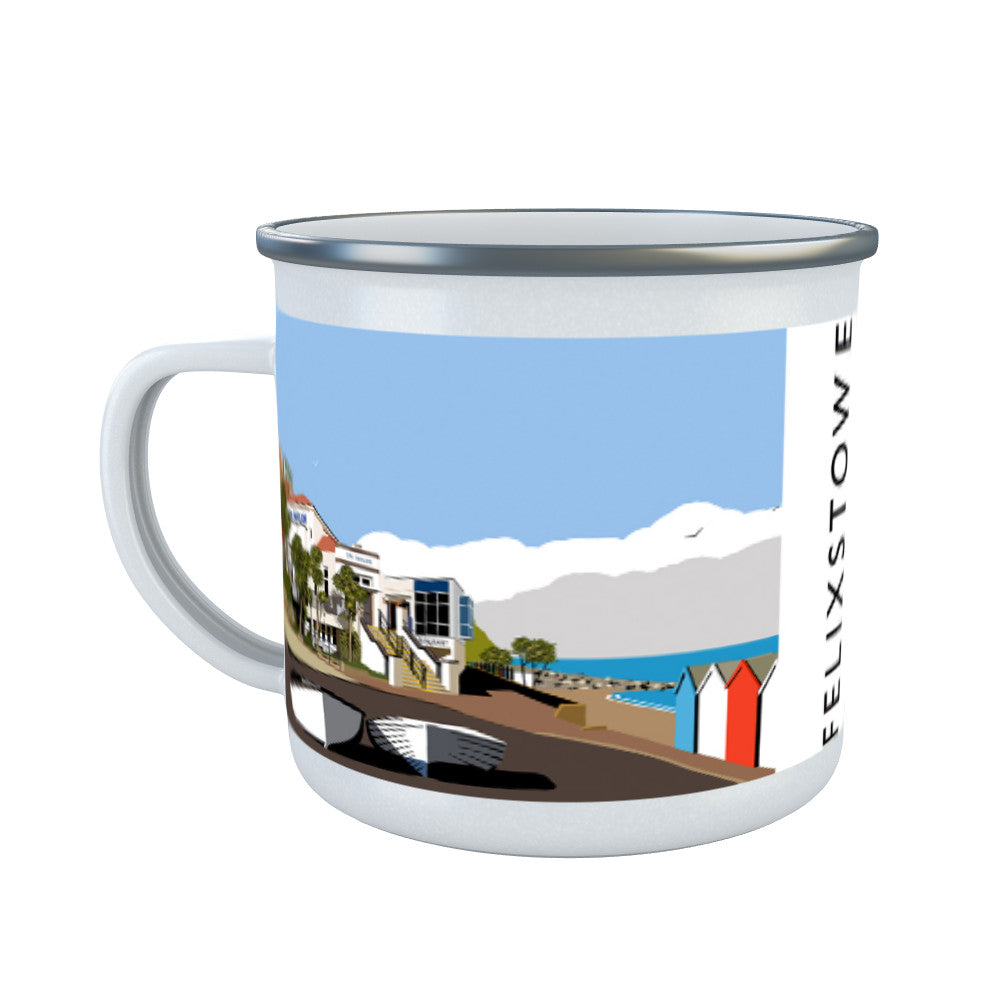 Felixstowe, Suffolk Enamel Mug