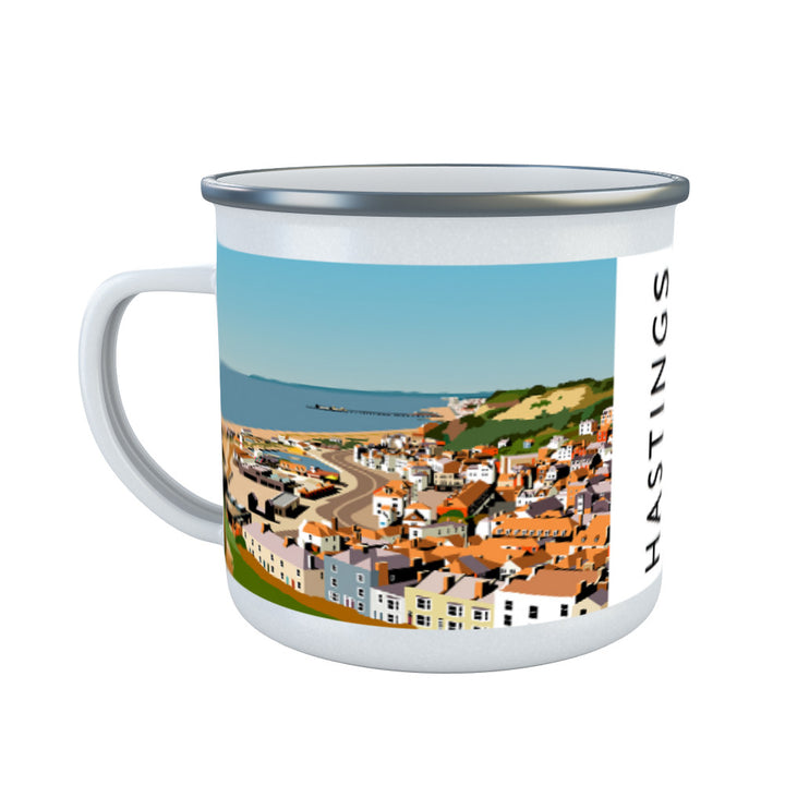 Hastings, Sussex Enamel Mug
